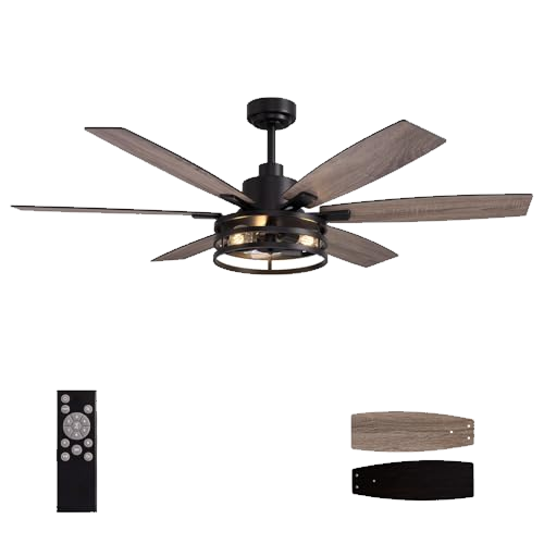 LuminFan 60 Inch Ceiling Fans with Lights and Remote Control